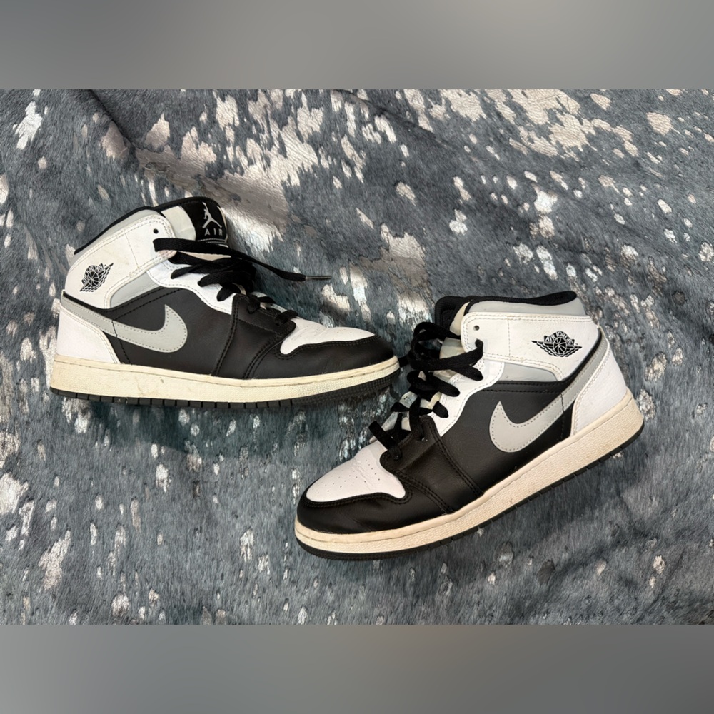 Black and White Jordan Sneakers
